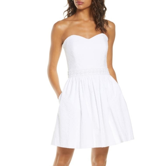 NEW LILLY PULITZER Marta Dress Resort White